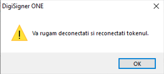 mesaj reconectare token